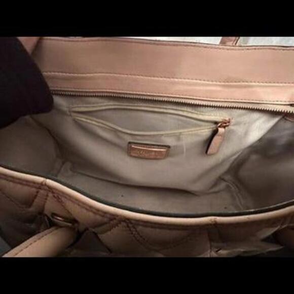 Valentino Chic Quilted Designer Tote in Blush - Picture 3 of 7